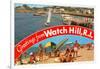 Greetings from Watch Hill, Rhode Island-null-Framed Art Print