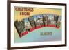 Greetings from Waterville, Maine-null-Framed Premium Giclee Print