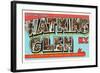 Greetings from Watkins Glen, New York-null-Framed Art Print