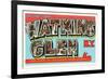 Greetings from Watkins Glen, New York-null-Framed Art Print