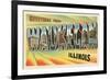 Greetings from Waukegan, Illinois-null-Framed Art Print