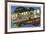 Greetings from Waupaca, Wisconsin-null-Framed Premium Giclee Print