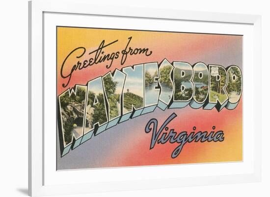 Greetings from Waynesboro, Virginia-null-Framed Art Print