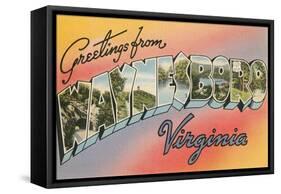 Greetings from Waynesboro, Virginia-null-Framed Stretched Canvas