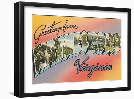 Greetings from Waynesboro, Virginia-null-Framed Art Print