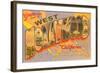 Greetings from West Hollywood, California-null-Framed Art Print