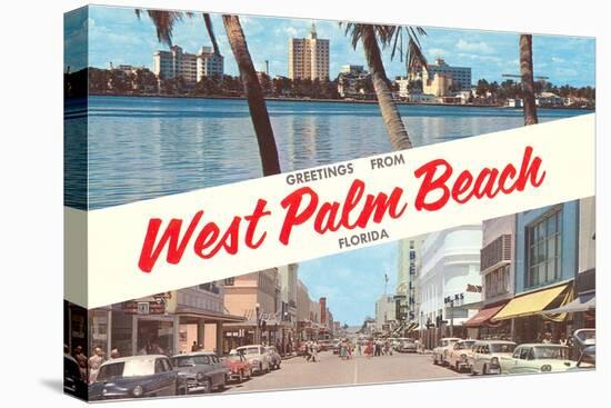 Greetings from West Palm Beach, Florida-null-Stretched Canvas