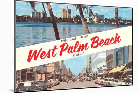 Greetings from West Palm Beach, Florida-null-Mounted Art Print