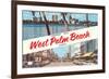 Greetings from West Palm Beach, Florida-null-Framed Premium Giclee Print