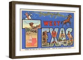 Greetings from West Texas-null-Framed Art Print