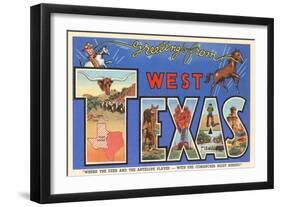 Greetings from West Texas-null-Framed Art Print