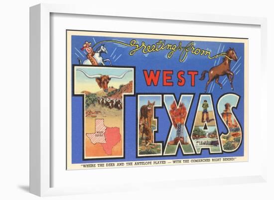 Greetings from West Texas-null-Framed Art Print