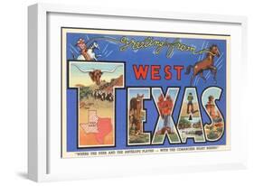 Greetings from West Texas-null-Framed Art Print