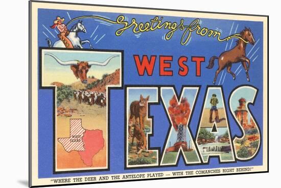 Greetings from West Texas-null-Mounted Art Print