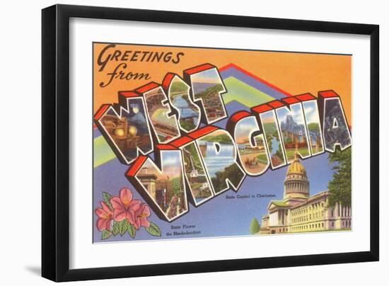 Greetings from West Virginia-null-Framed Art Print