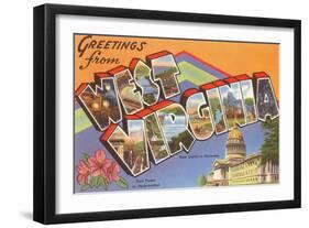 Greetings from West Virginia-null-Framed Art Print