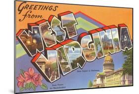 Greetings from West Virginia-null-Mounted Art Print