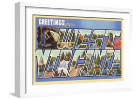 Greetings from West Virginia-null-Framed Art Print