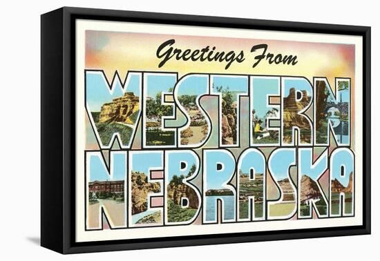 Greetings from Western Nebraska-null-Framed Stretched Canvas