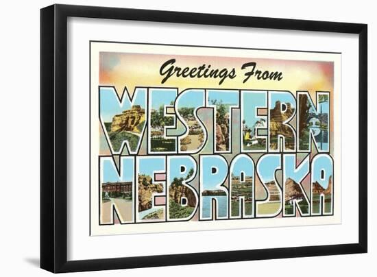 Greetings from Western Nebraska-null-Framed Art Print