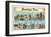 Greetings from Western Nebraska-null-Framed Art Print