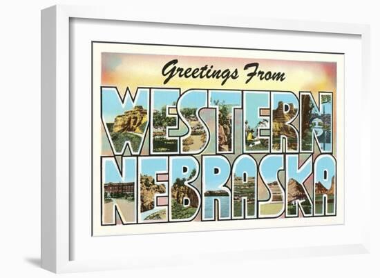 Greetings from Western Nebraska-null-Framed Art Print