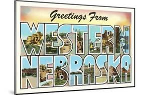 Greetings from Western Nebraska-null-Mounted Art Print