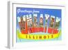 Greetings from Wheaton, Illinois-null-Framed Art Print