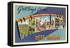 Greetings from Wheeling, West Virginia-null-Framed Stretched Canvas