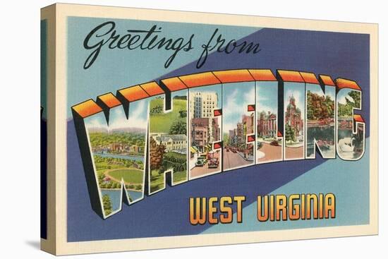 Greetings from Wheeling, West Virginia-null-Stretched Canvas