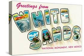 Greetings from White Sands National Monument, New Mexico-Lantern Press-Stretched Canvas