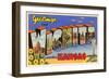 Greetings from Wichita, Kansas-null-Framed Art Print