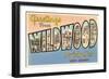 Greetings from Wildwood-by-the-Sea, New Jersey-null-Framed Art Print