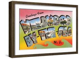 Greetings from Wildwood By-The-Sea, New Jersey-null-Framed Art Print