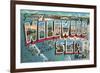 Greetings from Wildwood By-The-Sea, New Jersey-null-Framed Premium Giclee Print