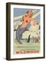 Greetings from Wildwood, New Jersey, Mermaid-null-Framed Art Print