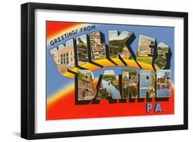 Greetings from Wilkes-Barre, Pennsylvania-null-Framed Art Print