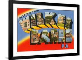 Greetings from Wilkes-Barre, Pennsylvania-null-Framed Art Print