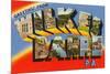 Greetings from Wilkes-Barre, Pennsylvania-null-Mounted Art Print
