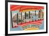 Greetings from Williston, North Dakota-null-Framed Premium Giclee Print