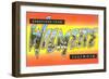 Greetings from Wilmette, Illinois-null-Framed Art Print