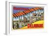 Greetings from Wilmington, Delaware-null-Framed Art Print