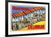 Greetings from Wilmington, Delaware-null-Framed Premium Giclee Print