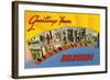 Greetings from Wilmington, Delaware-null-Framed Art Print