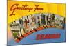 Greetings from Wilmington, Delaware-null-Mounted Art Print