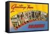 Greetings from Wilmington, Delaware-null-Framed Stretched Canvas