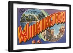 Greetings from Wilmington, North Carolina-null-Framed Art Print