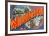 Greetings from Wilmington, North Carolina-null-Framed Premium Giclee Print