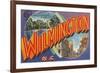 Greetings from Wilmington, North Carolina-null-Framed Premium Giclee Print