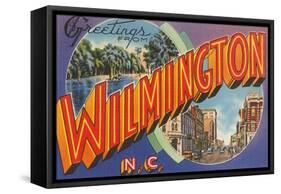 Greetings from Wilmington, North Carolina-null-Framed Stretched Canvas